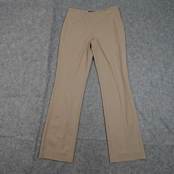 Ralph Lauren Pants Womens 12 Wool Old Money Straight Leg Black Label Camel Tan - Picture 1 of 11